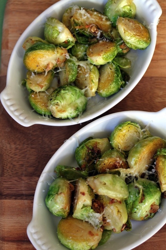 Lemon Garlic Brussels Sprouts