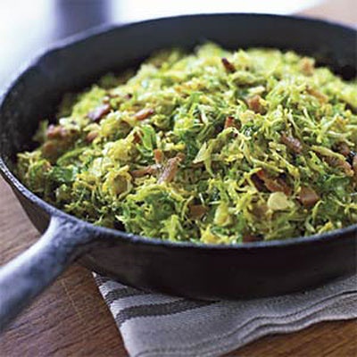 Shaved Brussels Sprouts with Pancetta