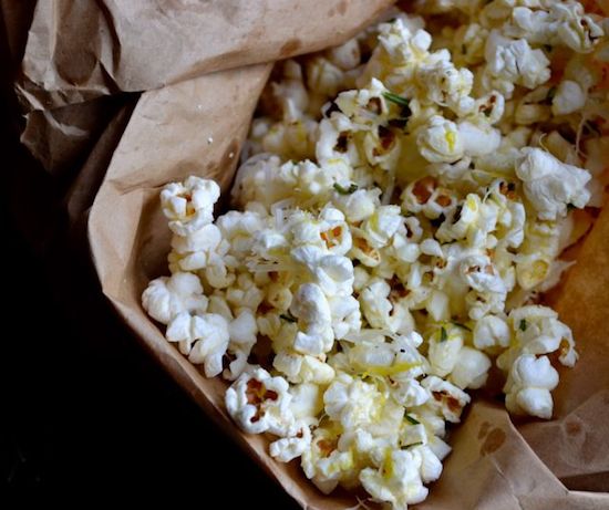 Rosemary Parmesan Popcorn